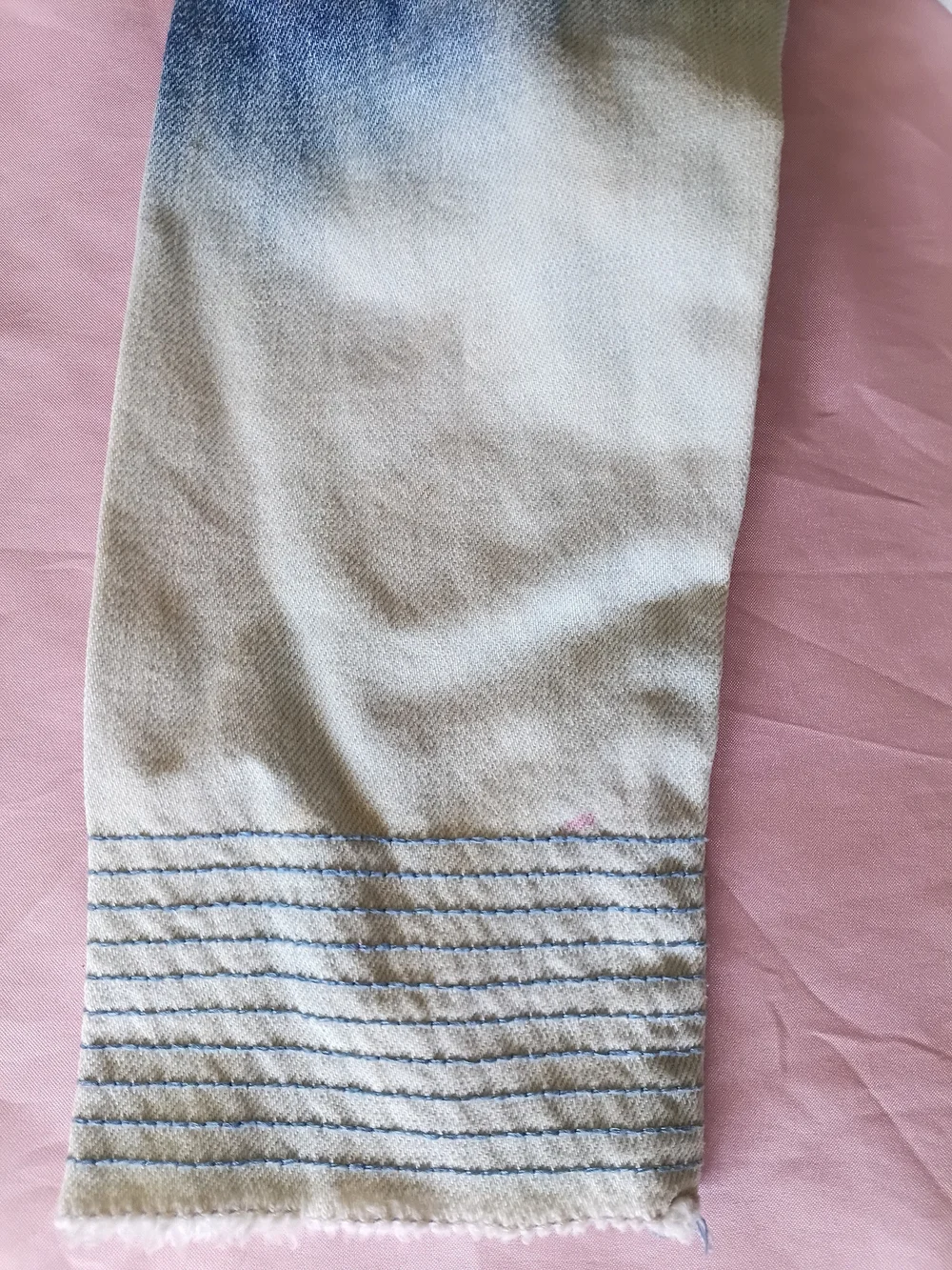 Abercrombie & Fitch Kids Girls Ombre Denim Jean Jacket Size 5/6